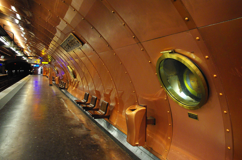 Illustration for article titled Eye-Poppingly Gorgeous Underground Stations from Around The World